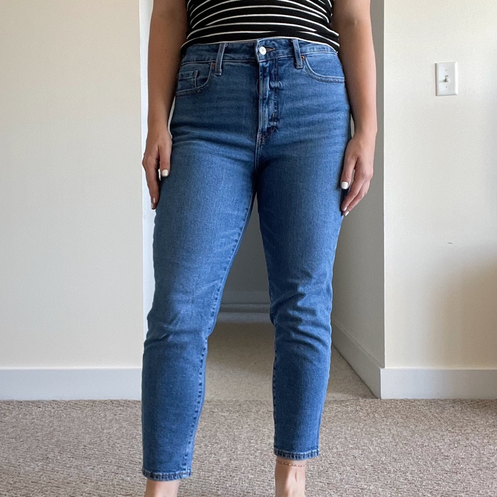High Rise Straight Jeans